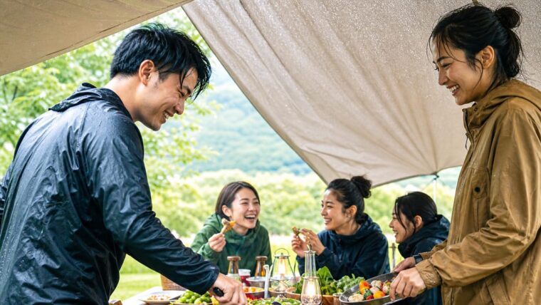 千葉BBQ雨天対応ガイド｜タープ選びから会場ルール・中止判断まで幹事が知るべき全知識