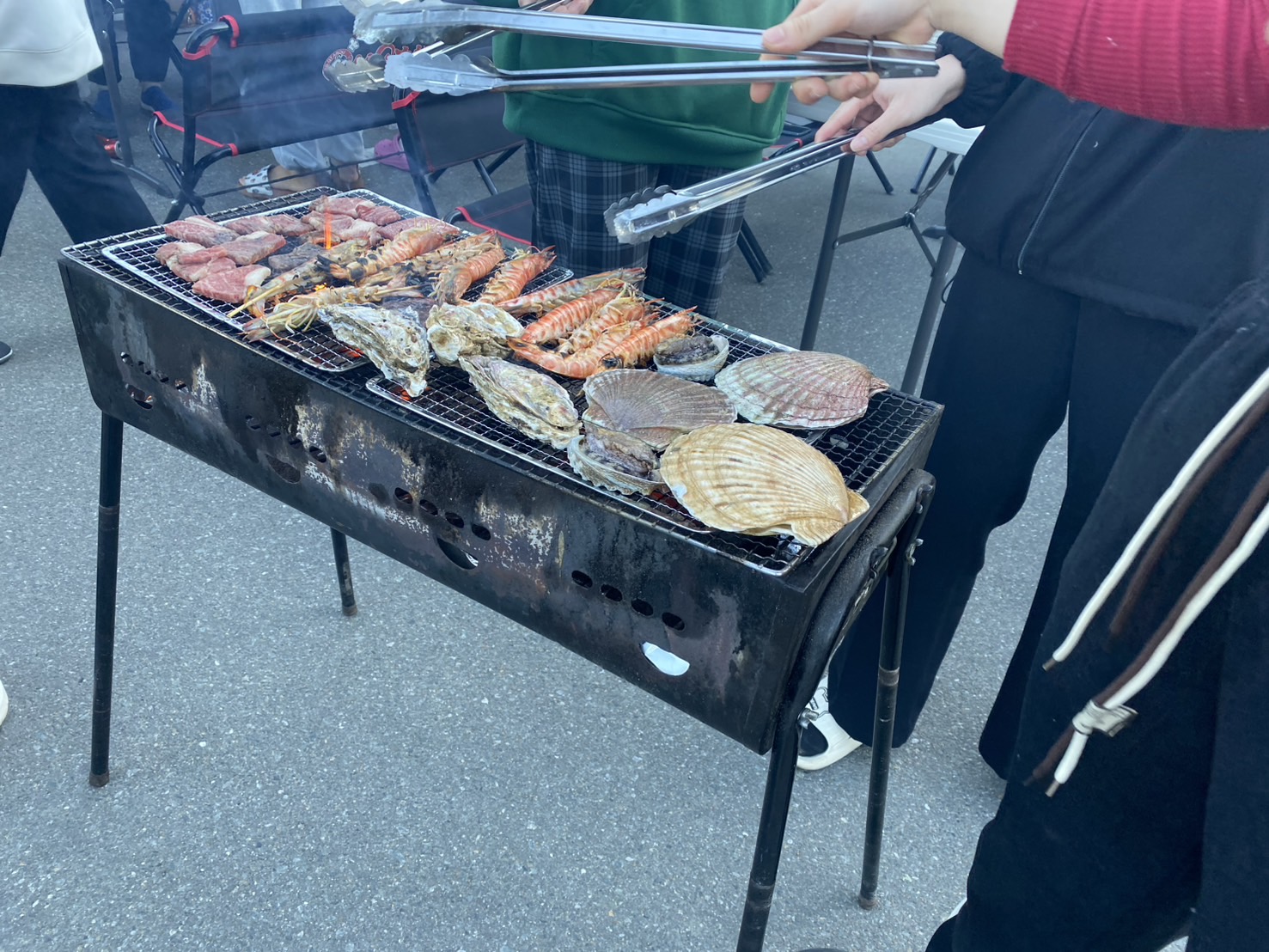 BBQグリルの様子