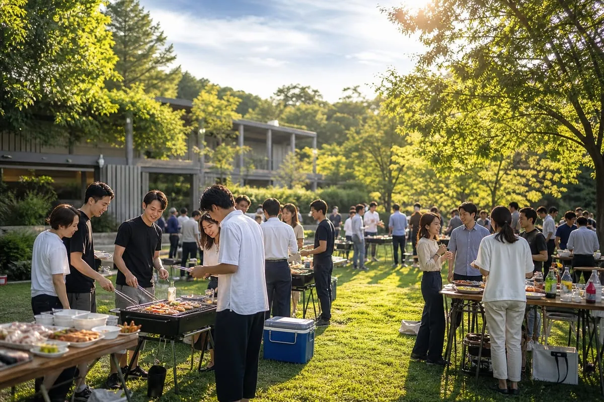 茨城 BBQ 社内交流 アイデア