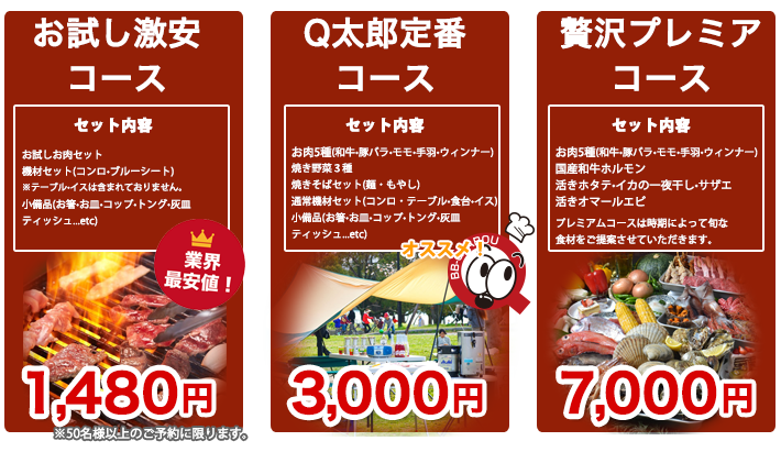バーベキュー新コース