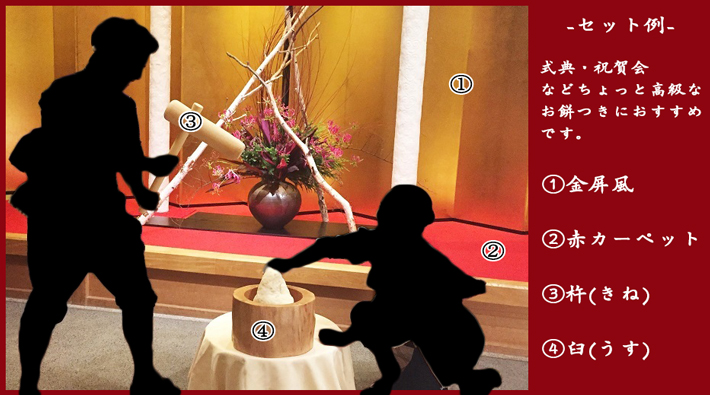 福岡で出張餅つき 餅つき機材のレンタル 代行 餅つきbbq太郎