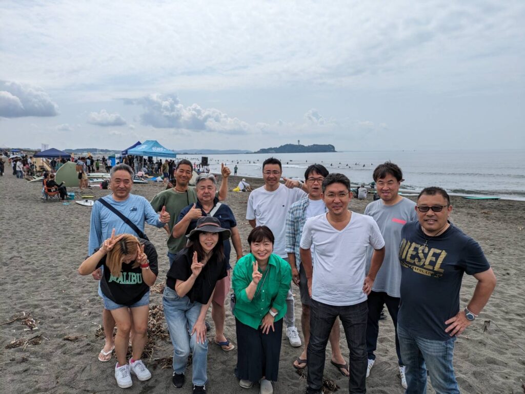 辻堂海岸で楽しくBBQ