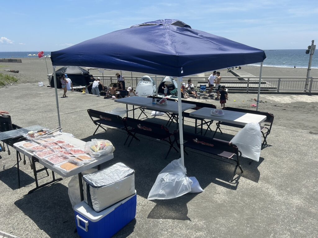 TバーでBBQ機材レンタル