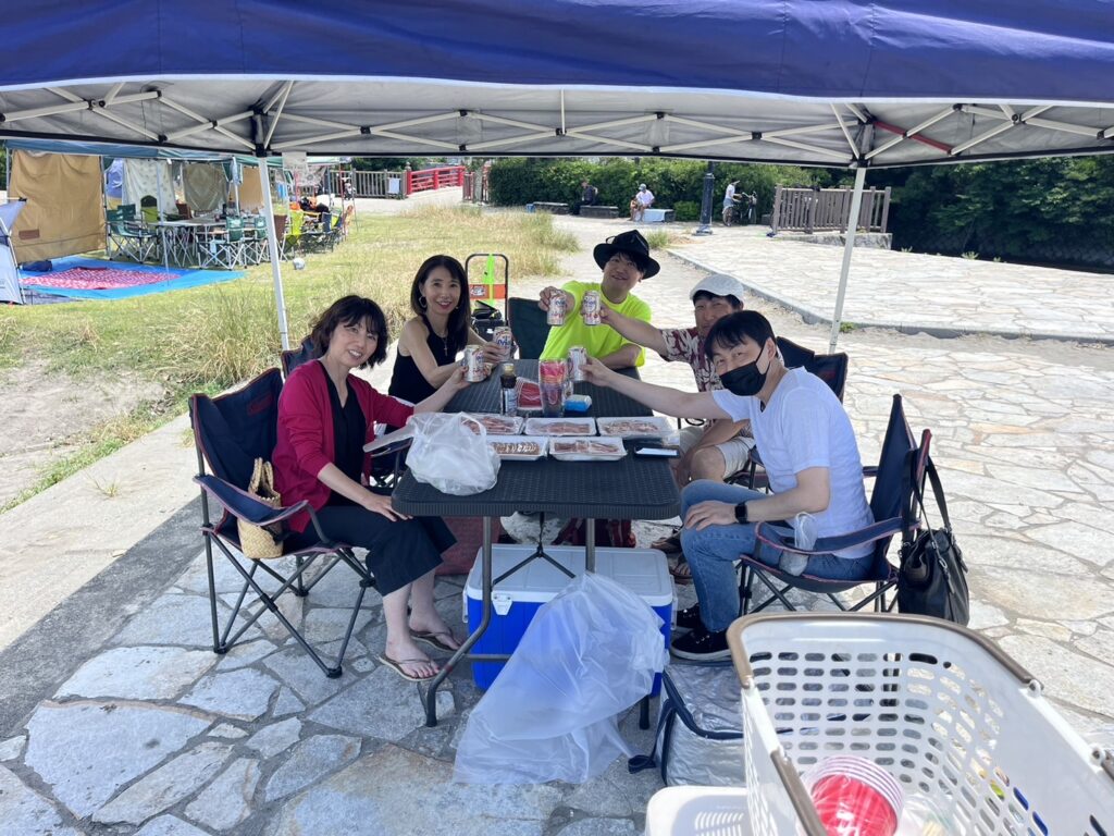 森戸海岸で楽しくBBQ