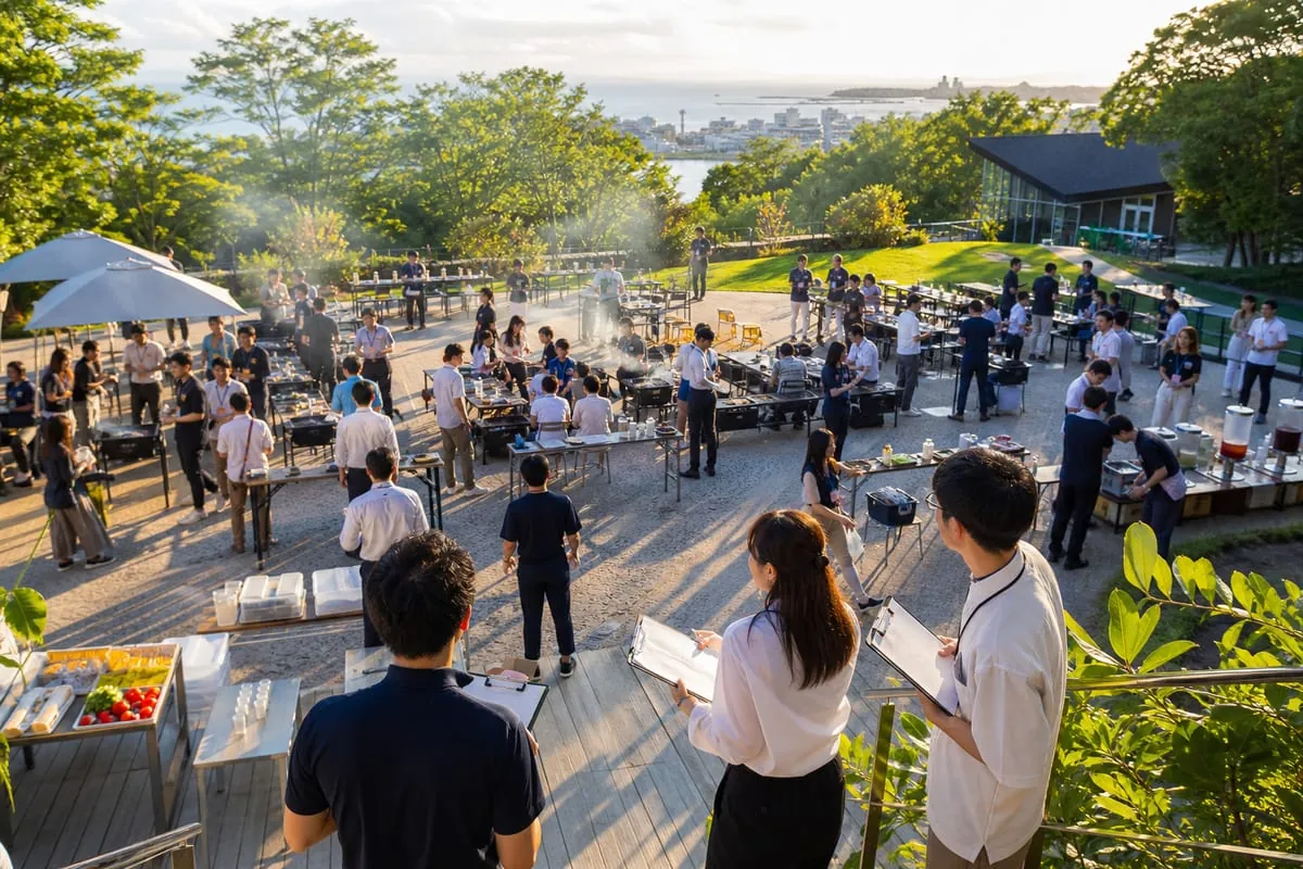 神戸 忘年会 BBQ 大人数