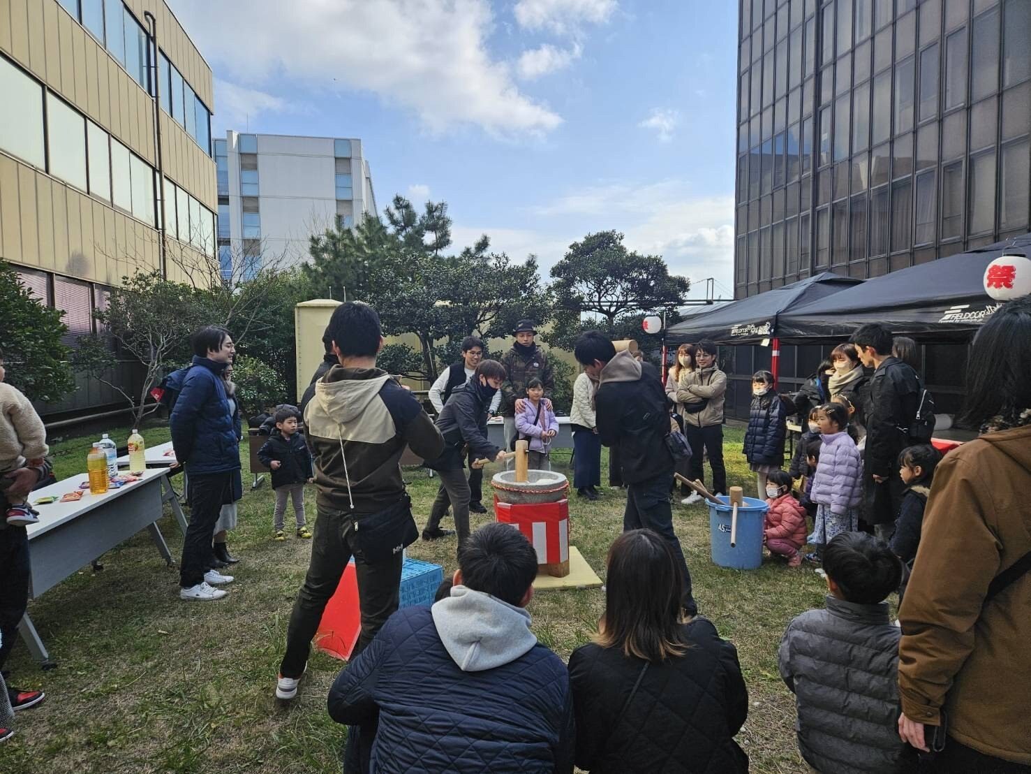 商業施設イベントの餅つき