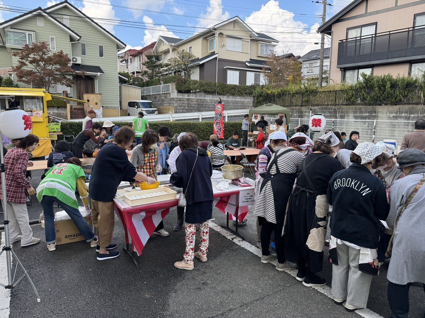マンションでの餅つき
