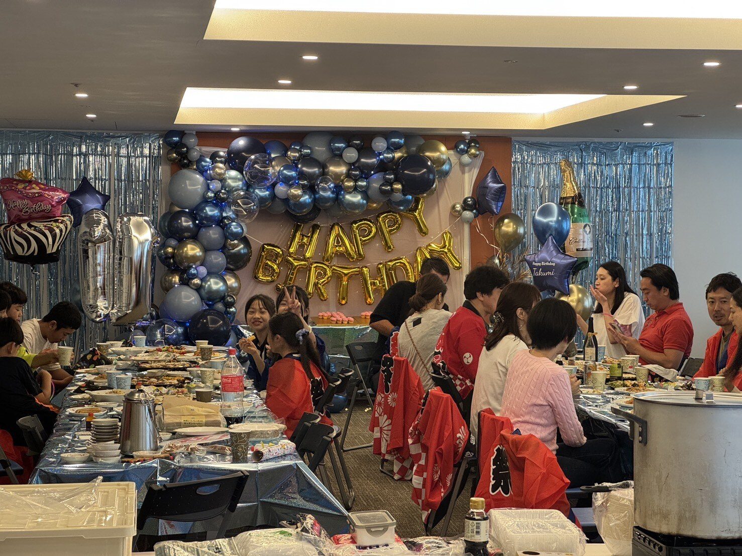 企業イベントの餅つき