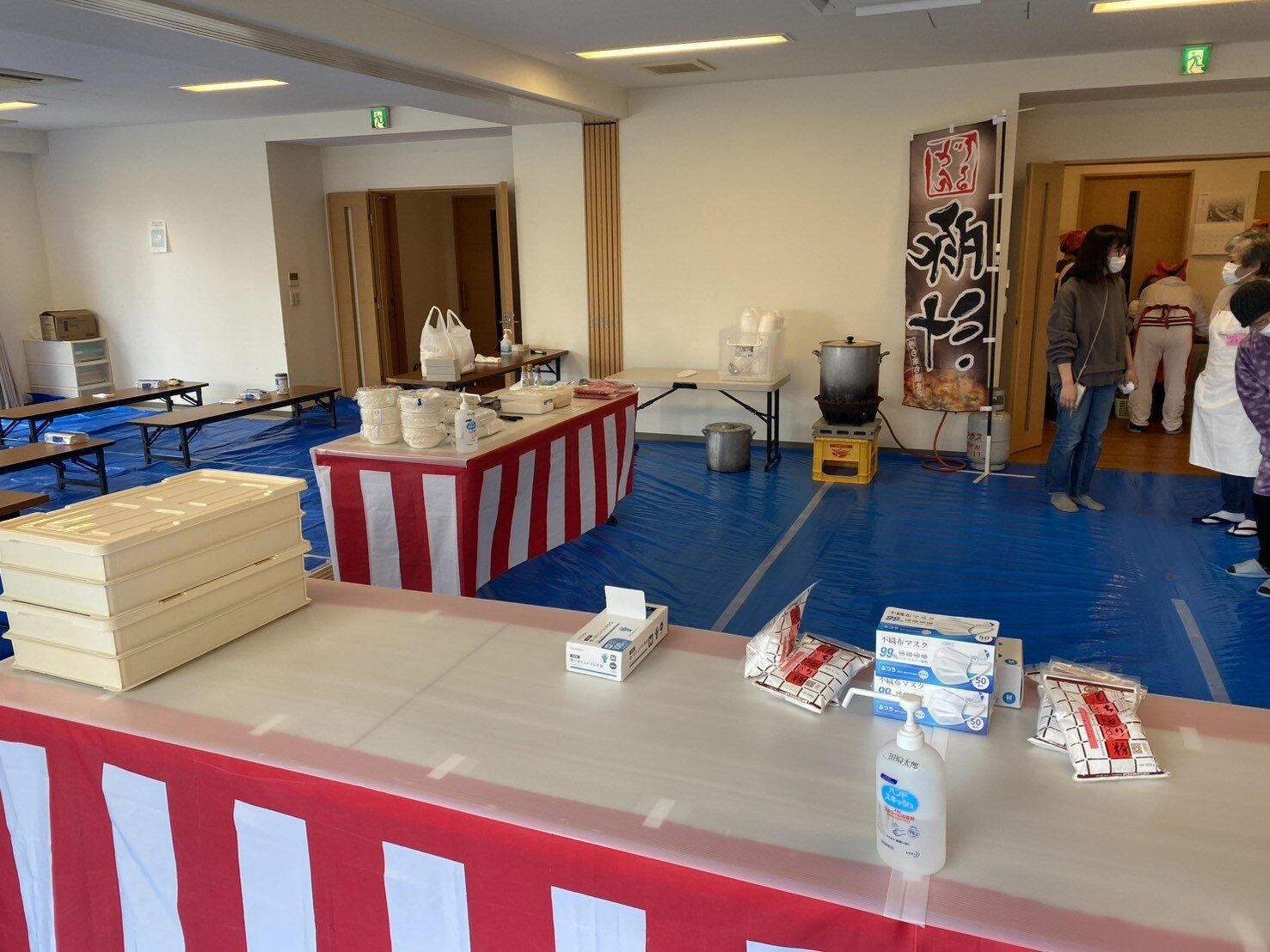 企業イベントでの餅つき