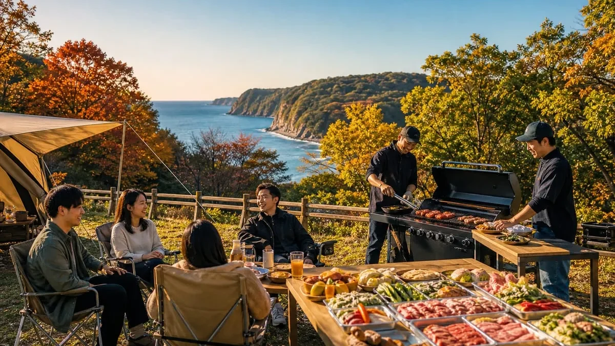 波戸岬キャンプ場 BBQ 秋