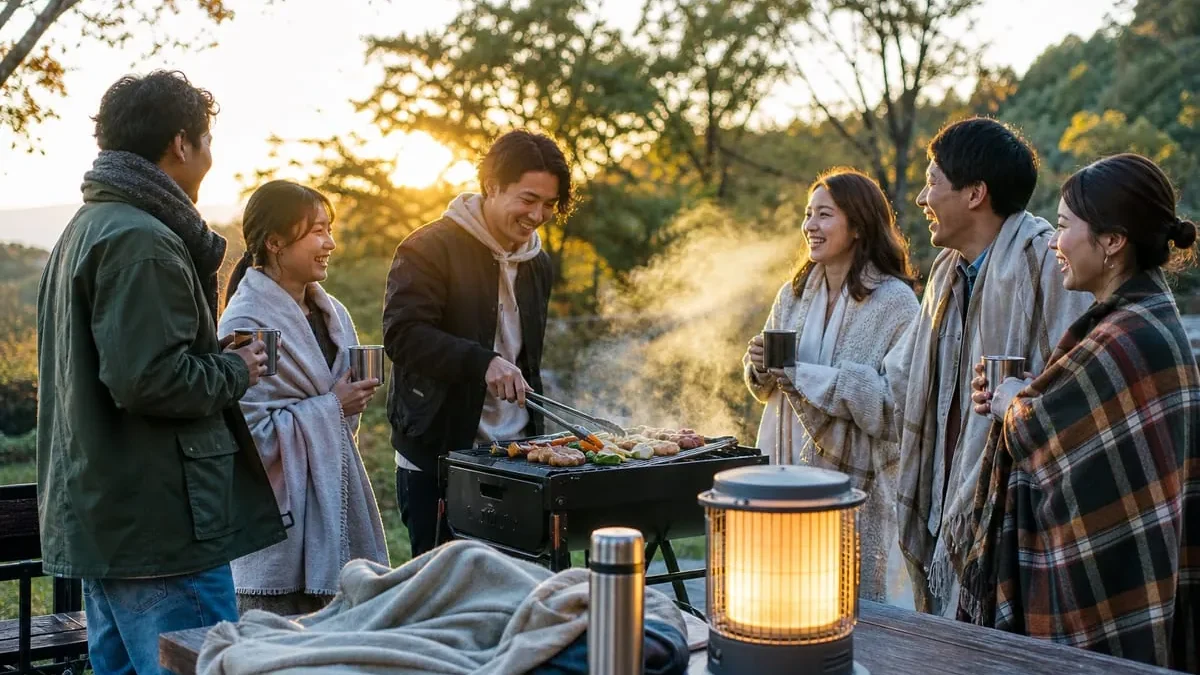 BBQ 服装 肌寒い