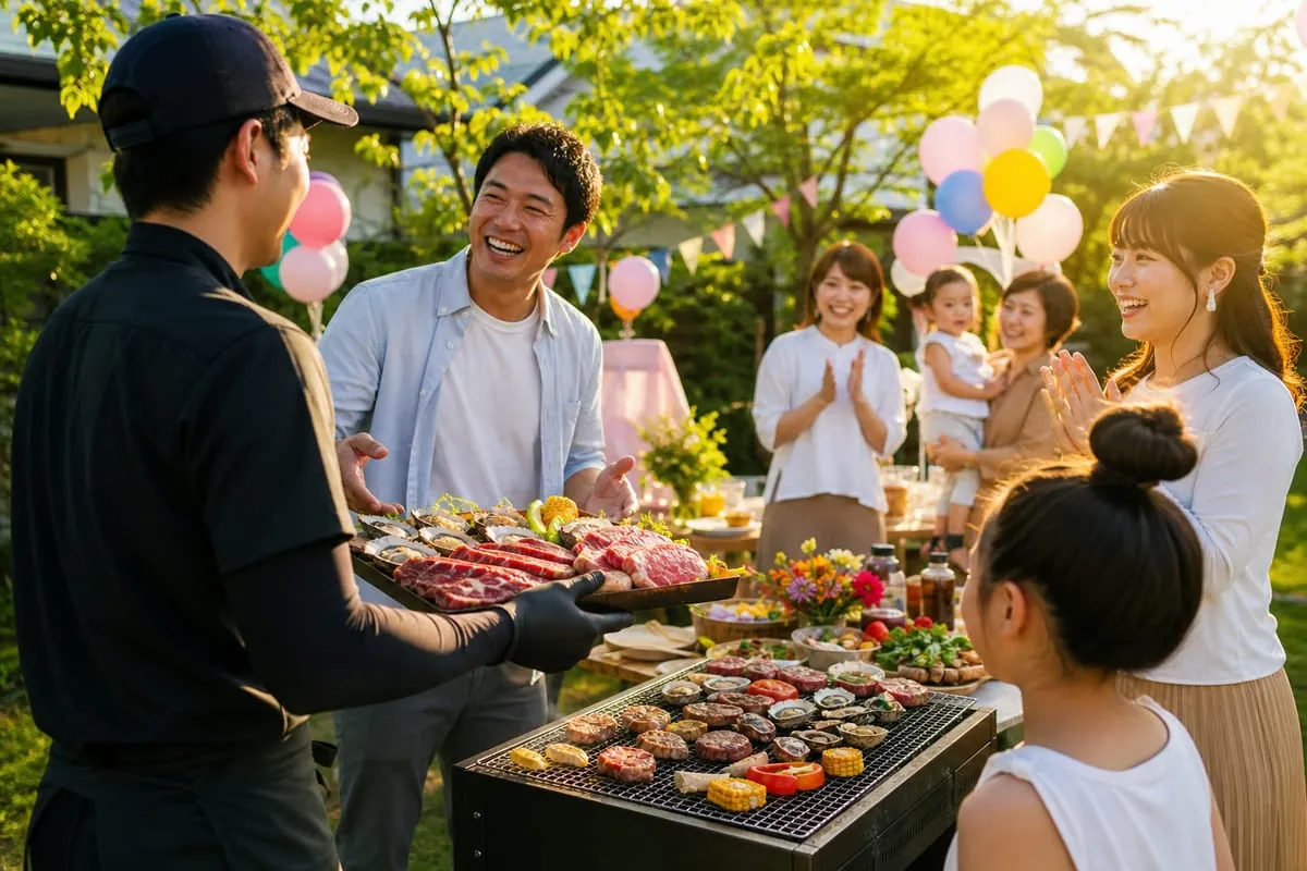 誕生日 BBQ 配達