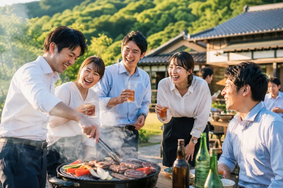 佐賀 BBQ 内定者 飲み会