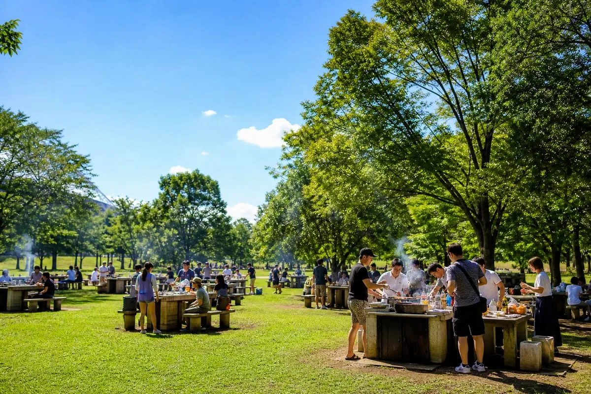 木場公園 BBQ