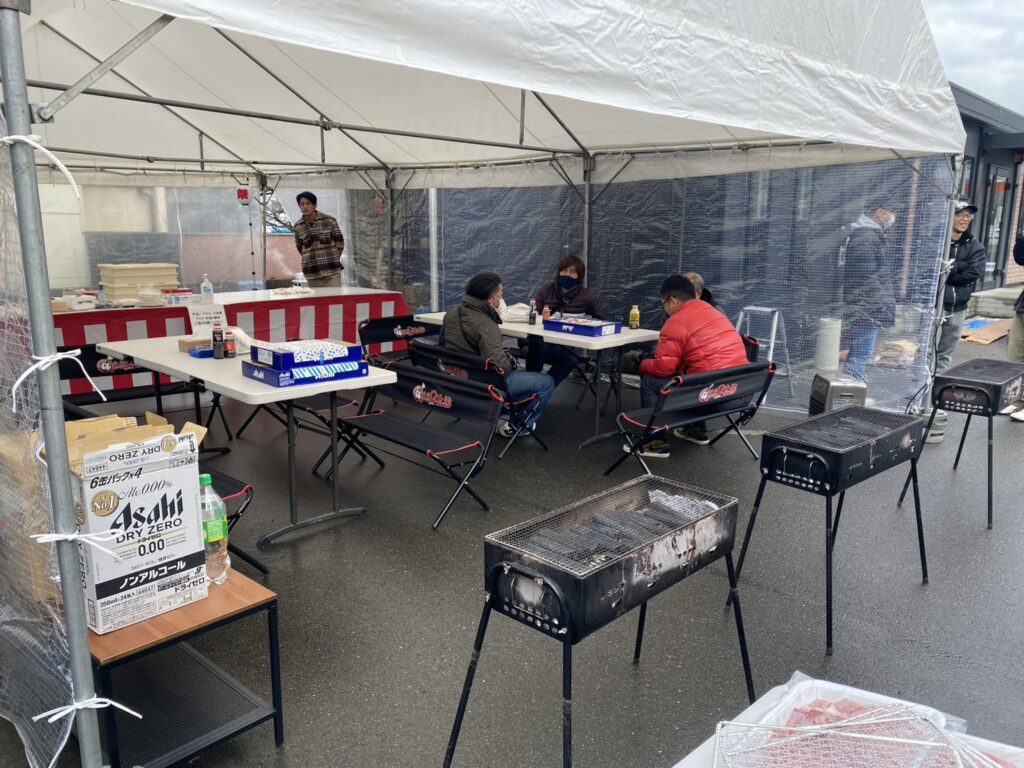 餅つきBBQ