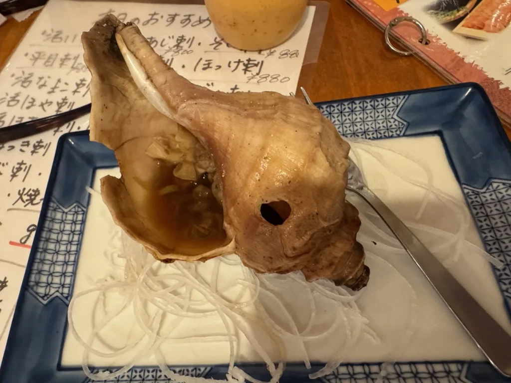 北海道のつぶ貝料理